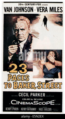 23 PAS DE BAKER STREET, Van Johnson, Vera Miles, 1956, (c) 20th Century Fox, TM & Copyright / Courtesy : Everett Collection Banque D'Images