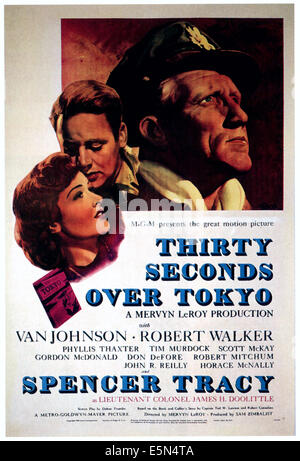 Trente secondes sur Tokyo, de gauche : Phyllis Thaxter, Van Johnson, Spencer Tracy, 1944. Banque D'Images