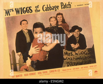 Mme. WIGGS DU lobbycard, CABBAGE PATCH US, avant de gauche : Carolyn Lee, Fay Bainter, arrière de gauche : Billy Lee, Mary Banque D'Images