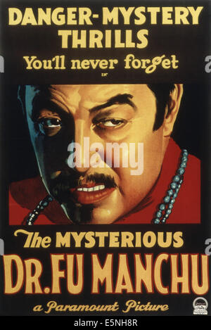 Le mystérieux DR. FU MANCHU, Warner Oland, 1929 Banque D'Images