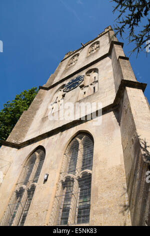 Berkeley Gloucestershire England UK Tour de l'église St Mary et de l'horloge Banque D'Images