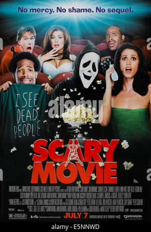 SCARY MOVIE, l'avance de nous poster art, Marlon Wayans, Lochlyn Munro, Carmen Electra, Shawn Wayans, Shannon Elizabeth, 2000. © Banque D'Images