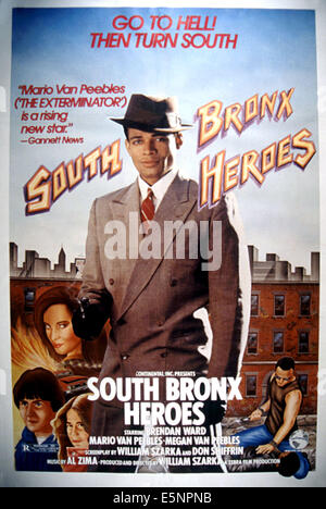 Héros du South Bronx, Brendan Ward, Melissa Esposito, Megan Van Peebles, Mario Van Peebles, 1985) (c), Continental Inc/avec la permission Banque D'Images