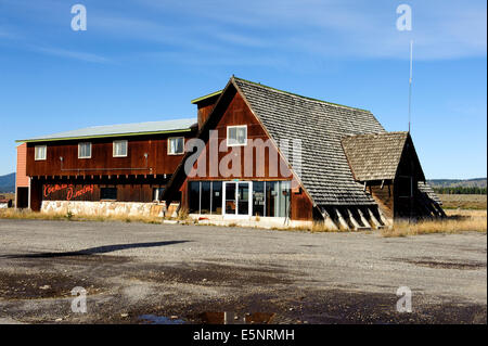 Le célèbre vieux Bar A sur les rives de la fourche Henry's de la rivière Snake à Last chance Banque D'Images