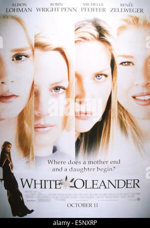 WHITE OLEANDER, US poster, de gauche : Alison Lohman, Robin Wright, Michelle Pfeiffer, Renee Zellweger, 2002, © Warner Banque D'Images