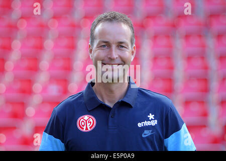 Football - Bundesliga allemande Photocall Mainz 05 le 18 juillet 2014 à Mainz, Allemagne : l'entraîneur-chef Kasper Hjulmand. Banque D'Images