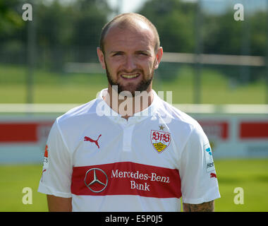 Football - Bundesliga allemande Photocall le VfB Stuttgart le 24 juillet 2014 à Stuttgart, Allemagne : Konstantin Rausch. Banque D'Images