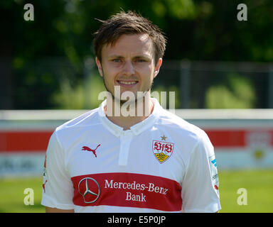 Football - Bundesliga allemande Photocall le VfB Stuttgart le 24 juillet 2014 à Stuttgart, Allemagne : William Kvist. Banque D'Images