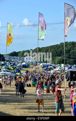 Dorset, UK. 3e août, 2014. Camp Bestival music and arts festival familial au château de Lulworth, Dorset , la Grande-Bretagne. 3 Août, 2014 Credit : Dorset Media Service/Alamy Live News Banque D'Images