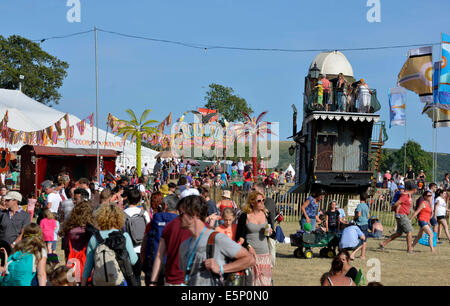 Dorset, UK. 3e août, 2014. Camp Bestival music and arts festival familial au château de Lulworth, Dorset , la Grande-Bretagne. 3 Août, 2014 Credit : Dorset Media Service/Alamy Live News Banque D'Images