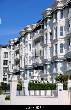 Worthing West Sussex UK - propriété - Les Appartements d'Eardley dans Marine Parade, Worthing front autrefois l'hôtel d'Eardley Banque D'Images