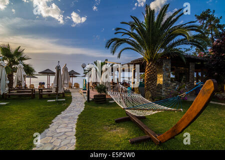 Grèce Lagoon beach resort à vourvourou Sithonia Halkidiki .. Banque D'Images