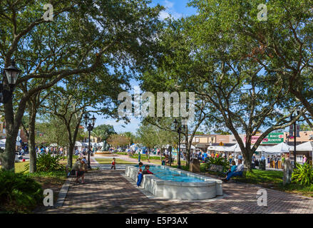 Le quartier de San Marco de Jacksonville pendant la San Marco Art Festival en novembre 2013, Florida, USA Banque D'Images