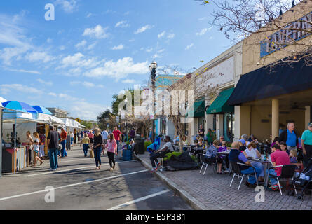 Le quartier de San Marco de Jacksonville pendant la San Marco Art Festival en novembre 2013, Florida, USA Banque D'Images