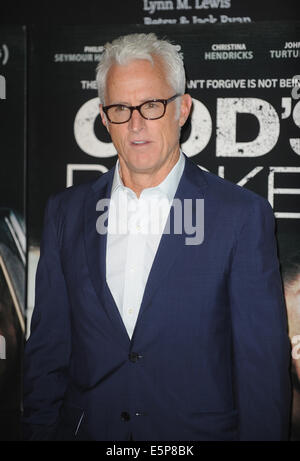 London, UK, UK. 3e août, 2014. John Slattery assiste à une projection spéciale de "God's Pocket' à l'IAB. © Ferdaus Shamim/ZUMA/Alamy Fil Live News Banque D'Images