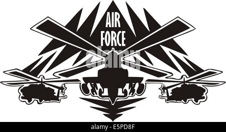 US Air Force - conception militaire. Banque D'Images