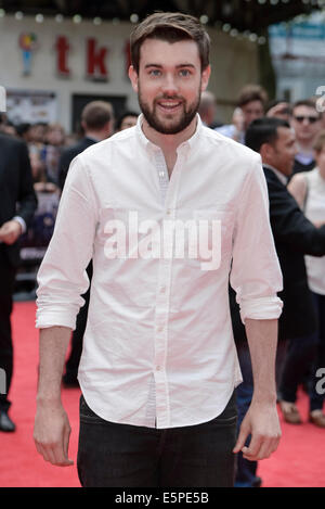 Jack Whitehall assiste à la première mondiale de The Expendables 3 le 04/08/2014 à l'odeon Leicester Square, Londres. Les personnes sur la photo : Jack Whitehall. Photo par Julie Edwards Banque D'Images