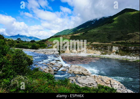 Maruia Falls, Lewis Pass, île du Sud, Nouvelle-Zélande, Pacifique Banque D'Images