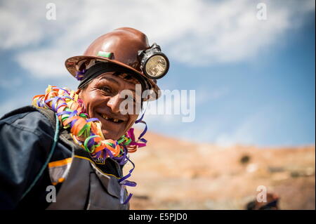 Au cours de processions les mineurs, Carnaval, Cerro Rico de Potosí, dans le sud de l'Altiplano, Bolivie, Amérique du Sud Banque D'Images