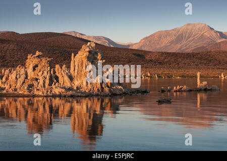 L'aube au lac Mono, en Californie, États-Unis d'Amérique, Amérique du Nord Banque D'Images