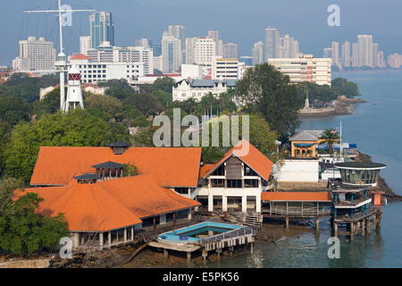 Port de Georgetown, l'île de Penang, en Malaisie, en Asie du Sud-Est, l'Asie Banque D'Images