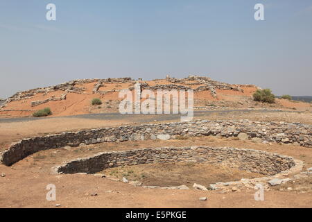 Gran Quivira, Kiva ruines, Salinas Pueblo Missions National Monument, Salinas Valley, New Mexico, United States of America Banque D'Images