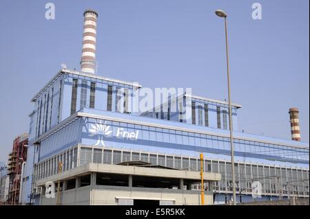 ENEL centrale thermoélectrique Palladio à Fusina (Venise, Italie) Banque D'Images