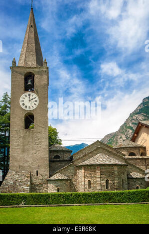 Valle d'Aosta Arnad église romane de S. Martino Banque D'Images