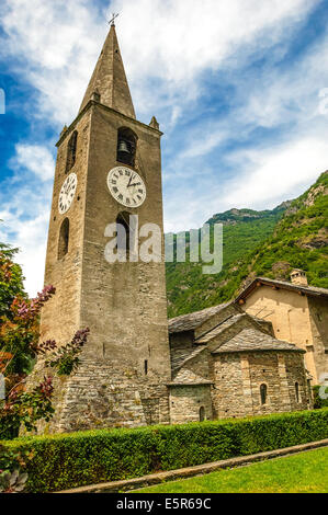 Valle d'Aosta Arnad église romane de S. Martino Banque D'Images