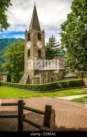 Valle d'Aosta Arnad église romane de S. Martino Banque D'Images