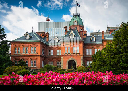 Sapporo, Japon à l'ancien immeuble de bureaux du gouvernement d'Hokkaido. Banque D'Images