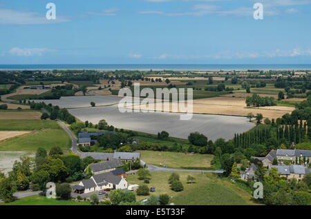 Vue sur Mont dol, Bretagne, France Banque D'Images