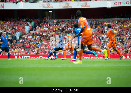 Arsenal v's Benfica par session 2014, stade Emirates Banque D'Images