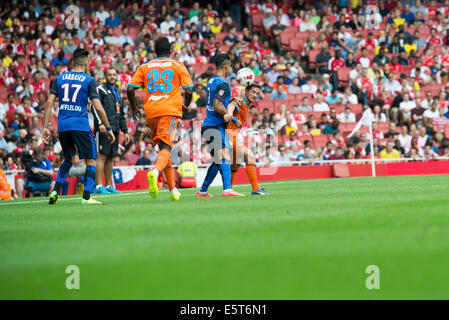 Arsenal v's Benfica par session 2014, stade Emirates Banque D'Images