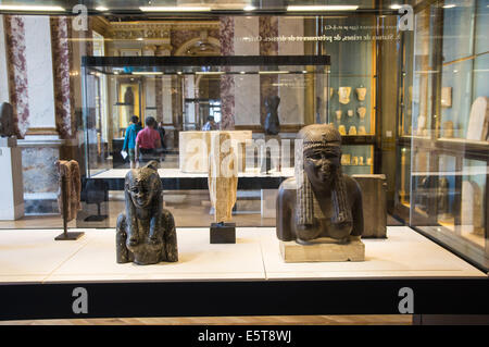 Antiquités égyptiennes au Musée du Louvre Paris, France Banque D'Images