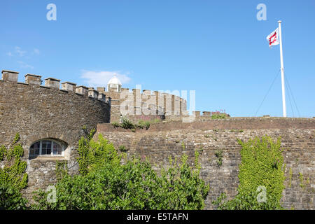 Murs de la Rose Château à traiter, le comté de Kent, UK Banque D'Images