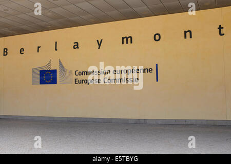 Bâtiment Berlaymont de la Commission européenne pour l'administration de l'Union européenne à Bruxelles, Belgique Banque D'Images