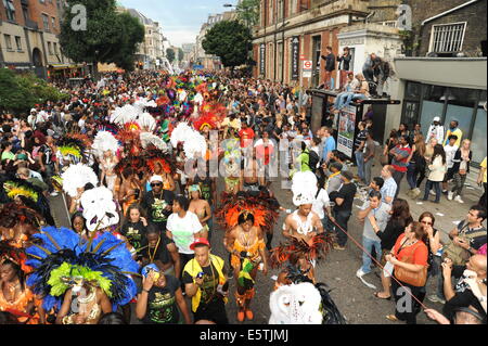 Les foules au Notting Hill Carnival 2012 Banque D'Images