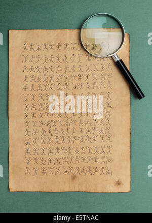 Code secret les hommes dansants Banque D'Images