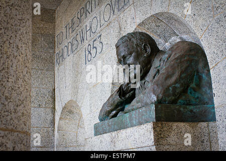 Buste de Cecil John Rhodes Banque D'Images