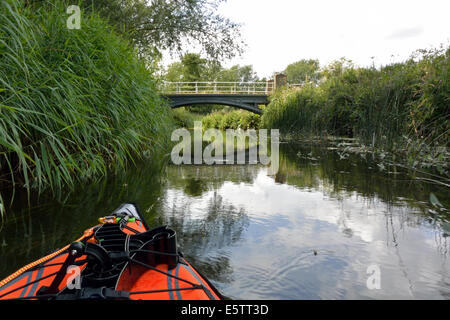 Wormingford Pont sur la rivière Stour, Essex / Suffolk, UK Banque D'Images