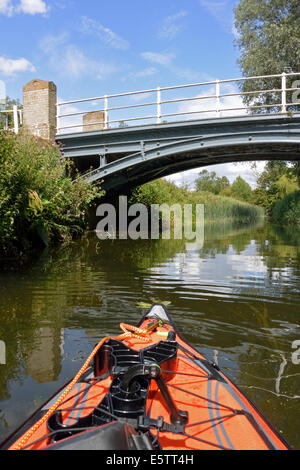 Wormingford Pont sur la rivière Stour, Essex / Suffolk, UK Banque D'Images