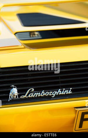 Lamborghini l'extrémité arrière de l'abrégé. L'Italien super voiture Banque D'Images