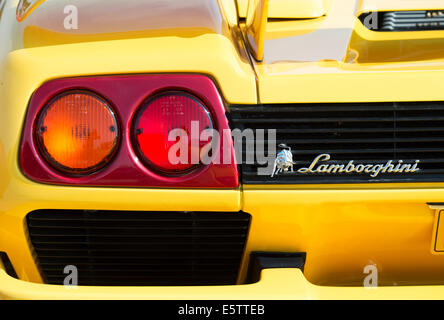 Lamborghini l'extrémité arrière de l'abrégé. L'Italien super voiture Banque D'Images