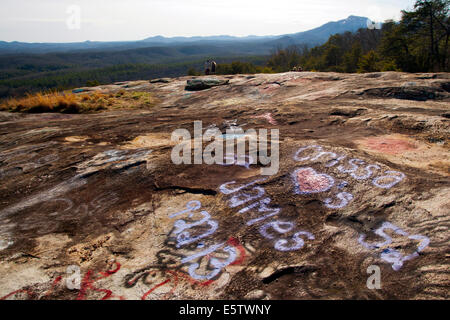 Bald Rock Heritage Preserve - Cleveland, en Caroline du Sud, USA Banque D'Images