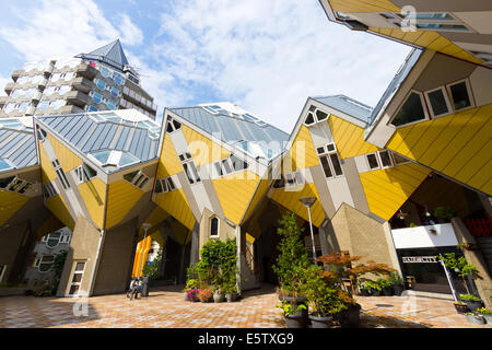 Maisons Cube à Rotterdam, Pays-Bas.
