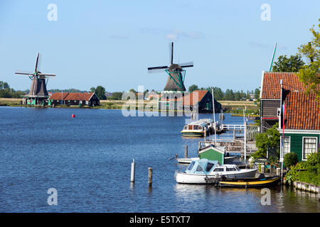 Les moulins à vent de Zaanse Schans Banque D'Images