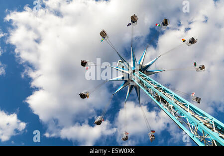 Le Star Flyer de 60 mètres, un tour au parc d'attraction Wunderground The Southbank Centre à Londres Banque D'Images