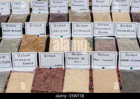 Types de quinoa à Lima Pérou Banque D'Images