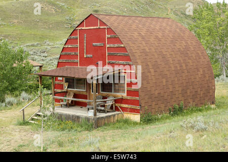 Une maison à la Reata ranch près de Kyle, Saskatchewan, Canada. Banque D'Images